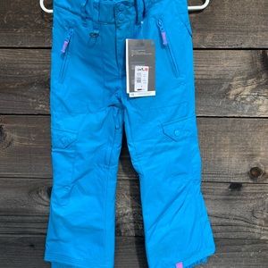 BNWT Blue ROXY snow pants. Girls 8